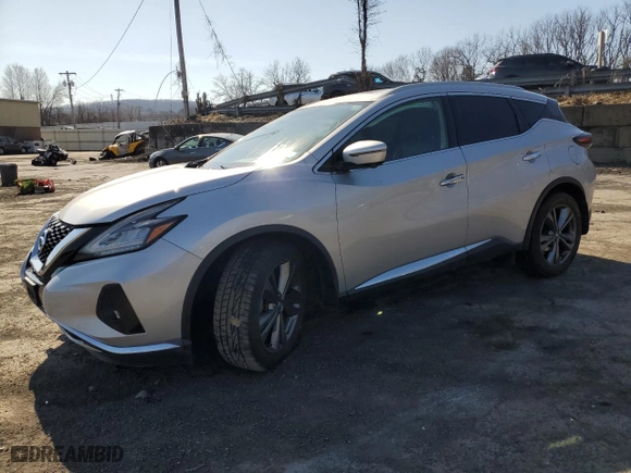 2020 Nissan Murano Platinum with VIN 5N1AZ2DS1LN114335, listed as a Copart auction lot 48588165 with 51,074 mi miles and Salvage Title. Bid and sale history available at carsss.com. Image 1.