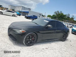 2020 Alfa Romeo Giulia with VIN ZARFAMAN4L7623860, listed as a Copart auction lot 59011605 with 72,080 mi miles and Non repairable. Bid and sale history available at DreamBid. Image 1.
