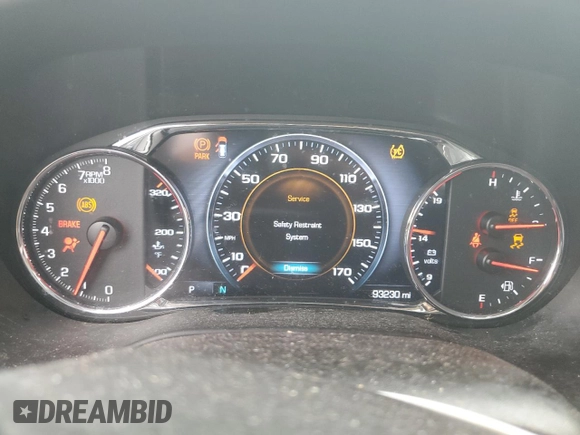 2018 GMC Acadia Denali with VIN 1GKKNPLSXJZ218867, listed as a Copart auction lot 58247895 with 93,230 mi miles and Salvage title. Bid and sale history available at DreamBid. Image 9.