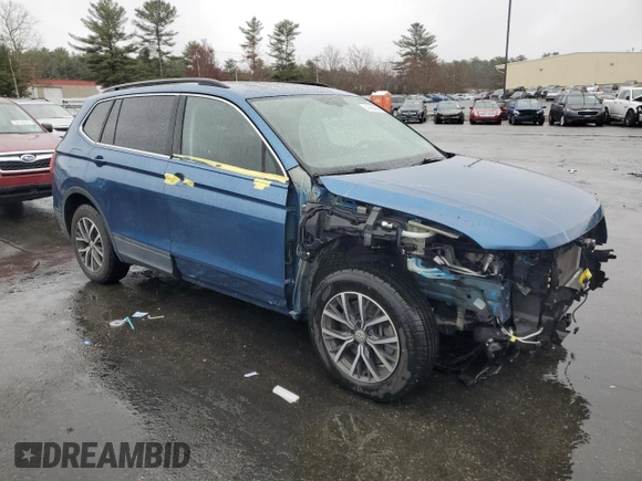 2019 Volkswagen Tiguan SE with VIN 3VV2B7AX9KM183777, listed as a Copart auction lot 51765605 with 80,492 mi miles and Salvage Title. Bid and sale history available at DreamBid. Image 4.