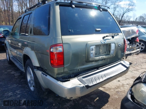 2003 Infiniti QX4 with VIN JNRDR09X13W251912, listed as a IAAI auction lot 41617833 with 162,231 mi miles and . Bid and sale history available at DreamBid. Image 6.