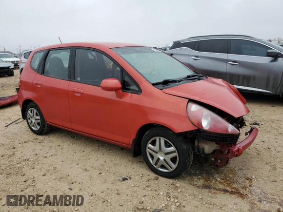 2008 Honda Fit with VIN JHMGD38488S020748, listed as a Copart auction lot 43005215 with 187,322 mi miles and Salvage Title. Bid and sale history available at carsss.com. Image 4.