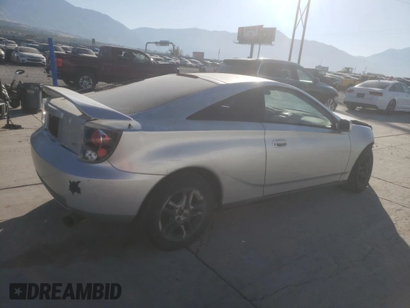 2002 Toyota Celica GT with VIN JTDDR32T220128940, listed as a Copart auction lot 73731814 with 0 mi miles and Salvage Title. Bid and sale history available at carsss.com. Image 3.