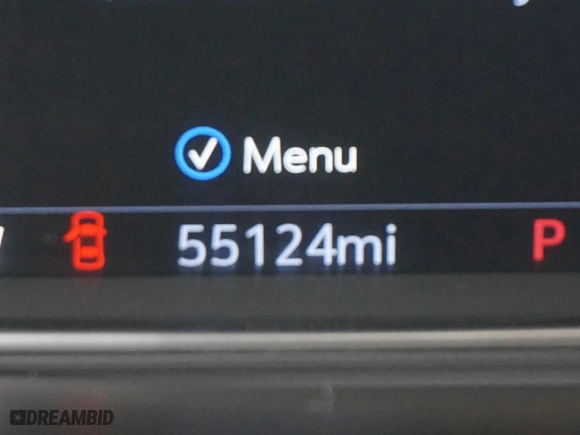 2020 GMC Sierra 1500 Denali with VIN 1GTU9FEL6LZ119443, listed as a Copart auction lot 44381815 with 55,124 mi miles and Salvage Title. Bid and sale history available at carsss.com. Image 8.