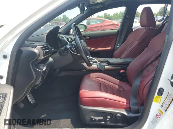 2017 Lexus IS 200t with VIN JTHBA1D22H5056977, listed as a Copart auction lot 58803545 with 77,094 mi miles and Salvage title. Bid and sale history available at DreamBid. Image 7.