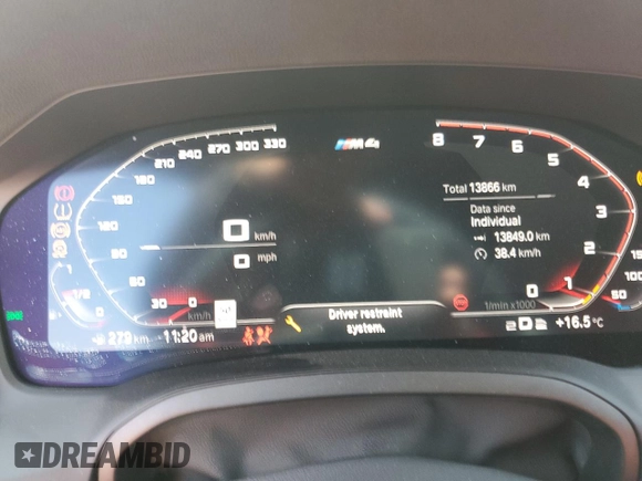 2023 BMW M4 Competition xDrive z VIN WBS43AZ01PCN00655, wystawiony jako Copart lot #59789725 z przebiegiem 13 866 mil mil oraz Czysty tytuł • Clean title. Historia ofert i sprzedaży dostępna na DreamBid. Obrazek 9.