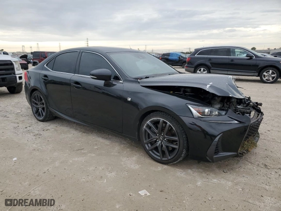 2018 Lexus IS with VIN JTHBA1D24J5077366, listed as a Copart auction lot 89225015 with NaN miles and Salvage Title. Bid and sale history available at carsss.com. Image 4.
