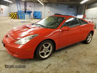 2000 Toyota Celica GTS with VIN JTDDY32T0Y0034485, listed as a Copart auction lot 43575605 with 185,521 mi miles and Salvage Title. Bid and sale history available at carsss.com. Image 1.