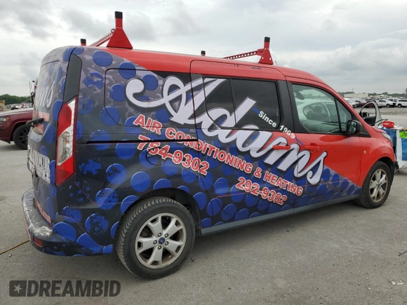 2015 Ford Transit Connect XLT with VIN NM0GE9F76F1196793, listed as a Copart auction lot 58938855 with 204,869 mi miles and Clean title. Bid and sale history available at DreamBid. Image 3.
