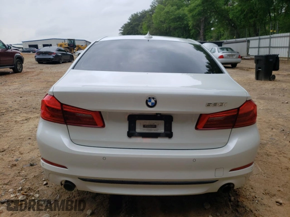 2018 BMW 5 Series 530i with VIN WBAJA5C53JG898430, listed as a Copart auction lot 54243195 with 129,854 mi miles and Salvage title. Bid and sale history available at DreamBid. Image 6.