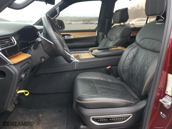 2022 Jeep Grand Wagoneer Series III with VIN 1C4SJVGJ8NS113417, listed as a Copart auction lot 48063995 with 16,463 mi miles and Salvage Title. Bid and sale history available at carsss.com. Image 7.
