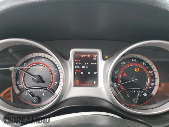 2016 Dodge Journey SXT with VIN 3C4PDCBG8GT127462, listed as a Copart auction lot 49276685 with 128,994 mi miles and Salvage Title. Bid and sale history available at carsss.com. Image 9.