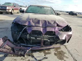 2023 BMW M4 Competition xDrive with VIN WBS43AZ03PCM33749, listed as a Copart auction lot 80803184 with 0 mi miles and Salvage Title. Bid and sale history available at carsss.com. Image 5.