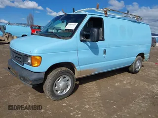 2007 Ford Econoline Cargo Commercial with VIN 1FTNE14W77DA47900, listed as a IAAI auction lot 41566723 with 154,711 mi miles and . Bid and sale history available at DreamBid. Image 2.