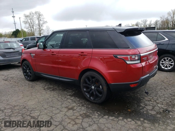 2016 Land Rover Range Rover Sport V6 HSE with VIN SALWR2VF6GA644513, listed as a Copart auction lot 51549695 with 51,031 mi miles and Salvage Title. Bid and sale history available at carsss.com. Image 2.