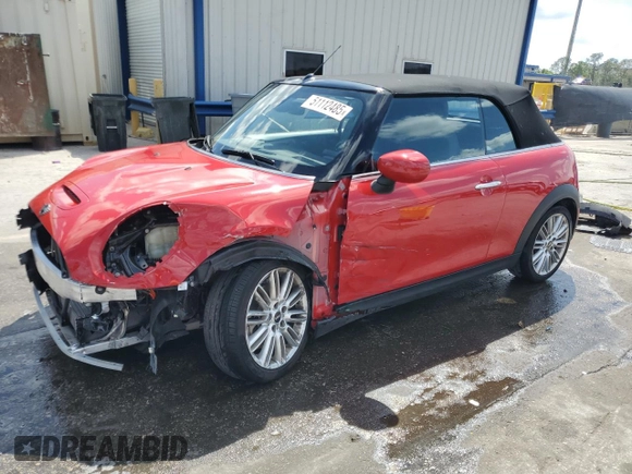 2024 MINI Convertible Cooper S with VIN WMW43DL09R3S05983, listed as a Copart auction lot 51112485 with 22,698 mi miles and Salvage title. Bid and sale history available at DreamBid. Image 1.