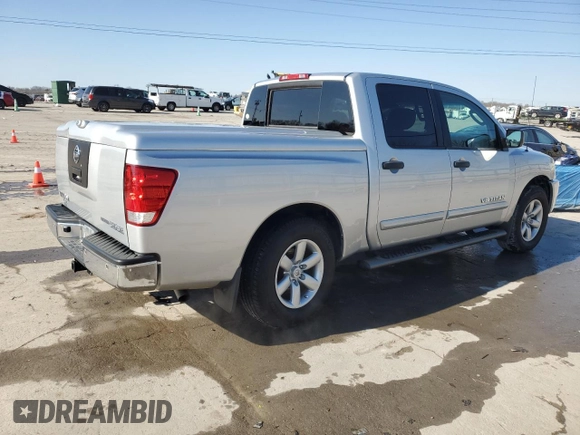 2010 Nissan Titan SE with VIN 1N6BA0ED4AN317007, listed as a Copart auction lot 42290495 with 130,724 mi miles and Salvage Title. Bid and sale history available at carsss.com. Image 3.