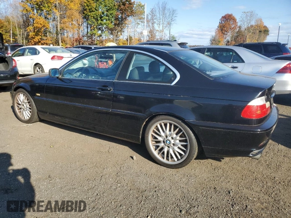 2002 BMW 3 Series 330Ci with VIN WBABN53442JU28198, listed as a Copart auction lot 77768974 with 153,259 mi miles and Clean Title. Bid and sale history available at DreamBid. Image 2.