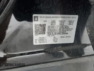 2019 GMC Terrain Denali with VIN 3GKALXEX9KL224548, listed as a Copart auction lot 41626525 with 49,481 mi miles and Salvage Title. Bid and sale history available at DreamBid. Image 14.