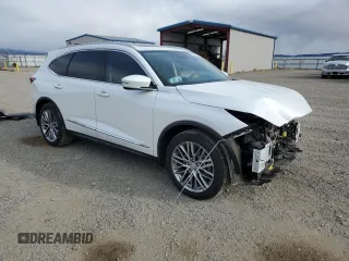 2022 Acura MDX w/Advance Package with VIN 5J8YE1H89NL024910, listed as a Copart auction lot 78226614 with 51,954 mi miles and Salvage Title. Bid and sale history available at carsss.com. Image 4.