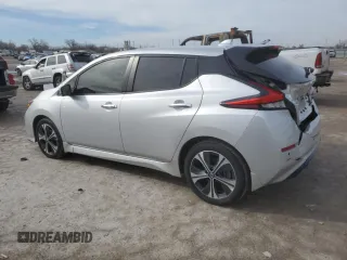 2020 Nissan LEAF SV Plus with VIN 1N4BZ1CP5LC300588, listed as a Copart auction lot 43265445 with 44,510 mi miles and Salvage Title. Bid and sale history available at DreamBid. Image 2.