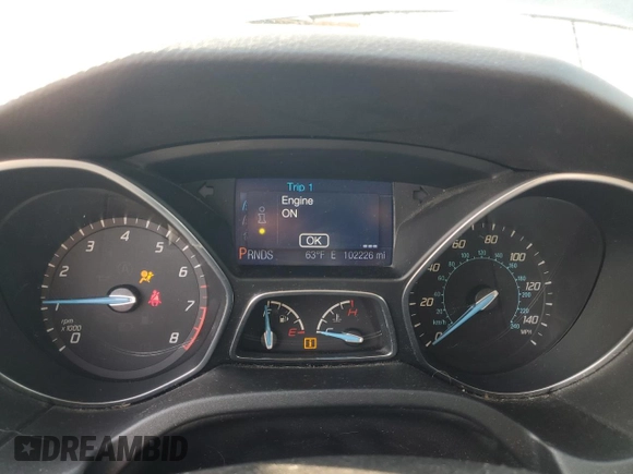 2013 Ford Focus SE with VIN 1FADP3F28DL333256, listed as a Copart auction lot 60438255 with 102,226 mi miles and Clean title. Bid and sale history available at DreamBid. Image 9.