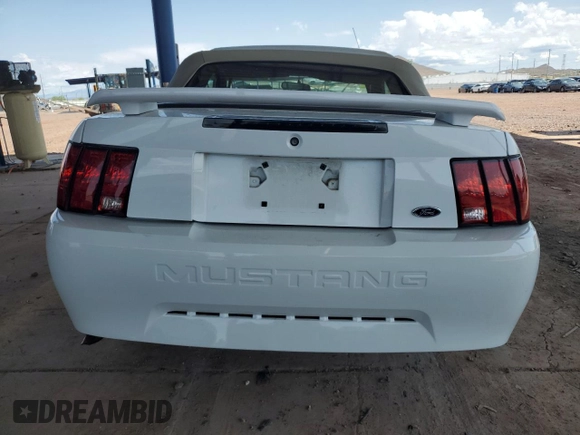 2001 Ford Mustang Deluxe z VIN 1FAFP44401F174830, wystawiony jako Copart lot #59810595 z przebiegiem Nie podano mil oraz Szkoda całkowita • Salvage title. Historia ofert i sprzedaży dostępna na DreamBid. Obrazek 6.