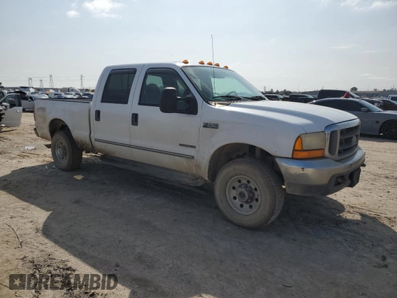 1999 Ford Super Duty F-250 XL with VIN 1FTNW21F9XED82013, listed as a Copart auction lot 44962945 with 394,926 mi miles and Clean Title. Bid and sale history available at carsss.com. Image 4.
