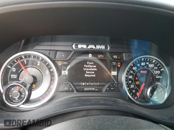 2022 Ram 3500 Big Horn with VIN 3C63RRHL5NG239060, listed as a Copart auction lot 65656804 with 27,779 mi miles and Salvage Title. Bid and sale history available at carsss.com. Image 8.