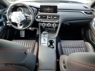 2023 Genesis G70 2.0T with VIN KMTG34TA7PU116043, listed as a Copart auction lot 59585225 with 8,021 mi miles and Salvage title. Bid and sale history available at DreamBid. Image 8.