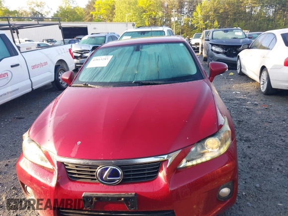 2012 Lexus CT CT 200h with VIN JTHKD5BH1C2072278, listed as a IAAI auction lot 42013285 with 116,970 mi miles and . Bid and sale history available at carsss.com. Image 12.