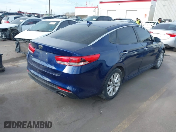 2017 Kia Optima LX with VIN 5XXGT4L30HG122077, listed as a IAAI auction lot 41692378 with 168,596 mi miles and . Bid and sale history available at DreamBid. Image 4.