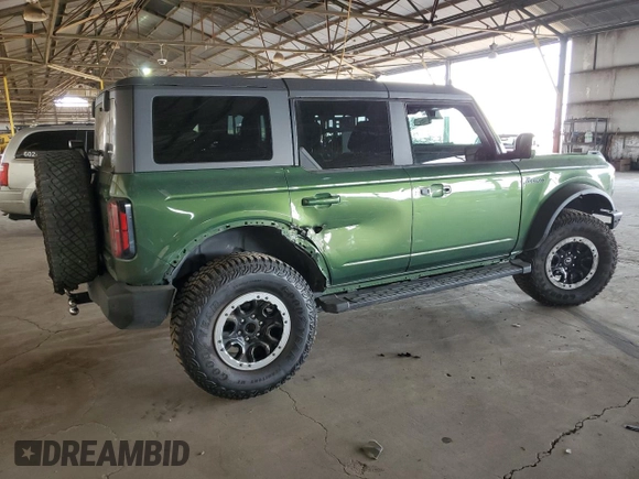 2022 Ford Bronco with VIN 1FMEE5DP3NLB22400, listed as a Copart auction lot 56229705 with 10,845 mi miles and Salvage title. Bid and sale history available at DreamBid. Image 3.