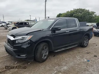 2022 Honda Ridgeline RTL-E z VIN 5FPYK3F7XNB002065, wystawiony jako Copart lot #55747715 z przebiegiem Nie podano mil oraz Szkoda całkowita • Salvage title. Historia ofert i sprzedaży dostępna na DreamBid. Obrazek 1.