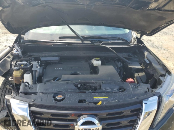 2017 Nissan Pathfinder SL with VIN 5N1DR2MM2HC663057, listed as a Copart auction lot 52504485 with 109,673 mi miles and Salvage Title. Bid and sale history available at DreamBid. Image 12.
