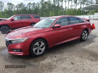 2018 Honda Accord EX-L with VIN 1HGCV1F52JA183129, listed as a Copart auction lot 51904145 with 60,360 mi miles and Salvage title. Bid and sale history available at DreamBid. Image 1.
