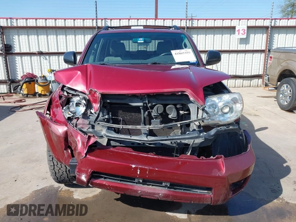 2006 Toyota 4Runner SR5 with VIN JTEZU14R568059478, listed as a IAAI auction lot 41865355 with 184,222 mi miles and . Bid and sale history available at DreamBid. Image 12.
