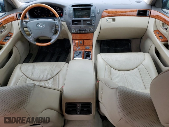 2005 Lexus LS 430 z VIN JTHBN36F255003577, wystawiony jako Copart lot #61298935 z przebiegiem 106 790 mil mil oraz Czysty tytuł • Clean title. Historia ofert i sprzedaży dostępna na DreamBid. Obrazek 8.