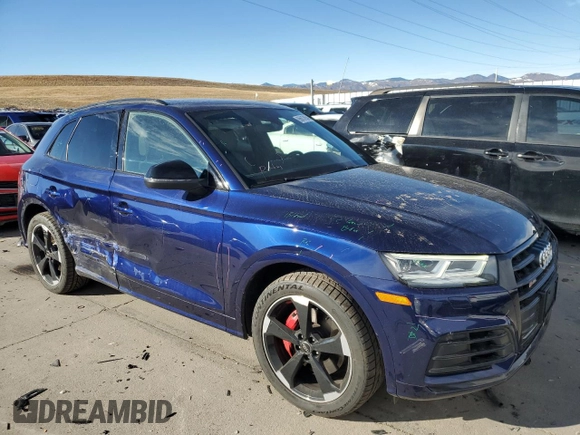 2019 Audi SQ5 Premium Plus with VIN WA1B4AFY0K2093491, listed as a Copart auction lot 86617854 with 39,630 mi miles and Salvage Title. Bid and sale history available at carsss.com. Image 4.