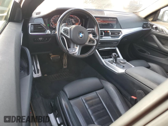 2022 BMW 4 Series 430i xDrive with VIN WBA73AP02NCK63692, listed as a Copart auction lot 84758794 with 21,484 mi miles and Salvage Title. Bid and sale history available at DreamBid. Image 8.