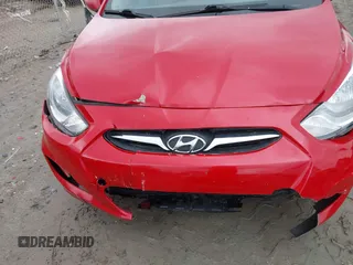 2013 Hyundai Accent GLS with VIN KMHCU4AE7DU461600, listed as a IAAI auction lot 42019159 with 53,452 mi miles. Bid and sale history available at carsss.com. Image 6.
