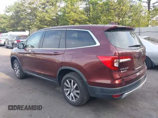2019 Honda Pilot EX-L z VIN 5FNYF5H5XKB045563, wystawiony jako IAAI lot #42329311 z przebiegiem 46 903 mil mil oraz . Historia ofert i sprzedaży dostępna na DreamBid. Obrazek 3.