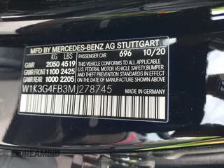 2021 Mercedes-Benz A 220 z VIN W1K3G4FB3MJ278745, wystawiony jako IAAI lot #42386479 z przebiegiem 33 282 mil mil oraz . Historia ofert i sprzedaży dostępna na DreamBid. Obrazek 9.