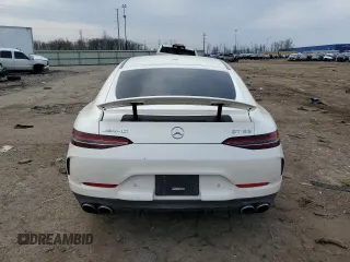 2019 Mercedes-Benz AMG GT 53 with VIN WDD7X6BB0KA007660, listed as a Copart auction lot 52593275 with 64,296 mi miles and Salvage title. Bid and sale history available at DreamBid. Image 6.