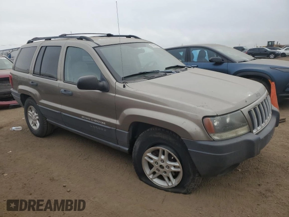 2004 Jeep Grand Cherokee Laredo with VIN 1J4GW48N94C408435, listed as a Copart auction lot 83909444 with Not provided miles and Clean title. Bid and sale history available at DreamBid. Image 4.