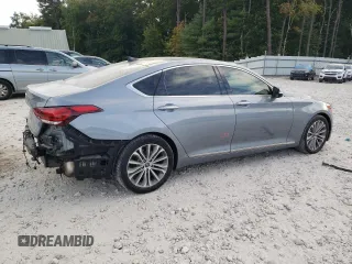 2017 Genesis G80 3.8L with VIN KMHGN4JE0HU191405, listed as a Copart auction lot 72058054 with 130,027 mi miles and Salvage Title. Bid and sale history available at carsss.com. Image 3.