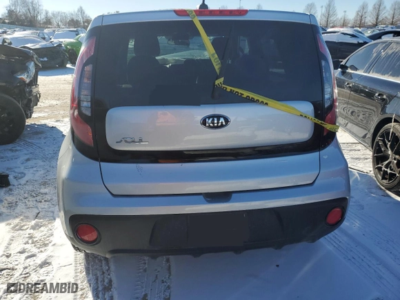 2018 Kia Soul with VIN KNDJN2A22J7604756, listed as a Copart auction lot 38299834 with 40,976 mi miles and Salvage Title. Bid and sale history available at carsss.com. Image 6.