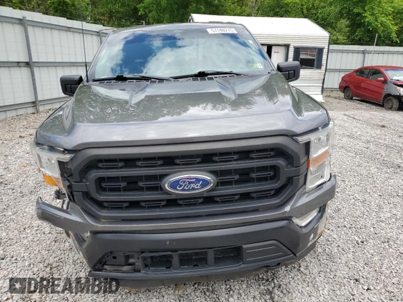 2022 Ford F-150 XL with VIN 1FTEW1EP9NKD36368, listed as a Copart auction lot 57140275 with 52,153 mi miles and Salvage title. Bid and sale history available at DreamBid. Image 5.