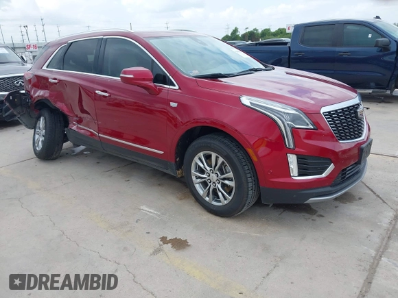 2020 Cadillac XT5 Premium Luxury FWD z VIN 1GYKNCRS8LZ228516, wystawiony jako IAAI lot #42409513 z przebiegiem 54 765 mil mil oraz . Historia ofert i sprzedaży dostępna na DreamBid. Obrazek 1.