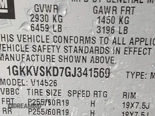 2016 GMC Acadia SLT with VIN 1GKKVSKD7GJ341569, listed as a IAAI auction lot 41488973 with 85,501 mi miles and . Bid and sale history available at DreamBid. Image 9.